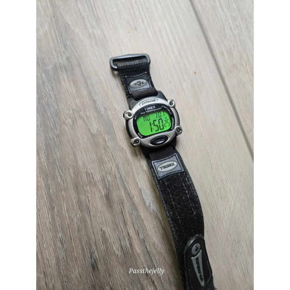 Vtg Timex Watch Mens Expedition Digital Y2K Tactical Outdoor Trail Sport Chrono